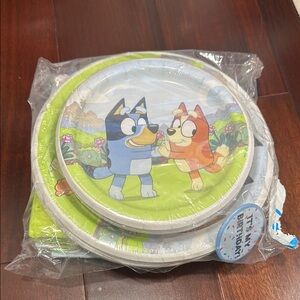 Bluey Party Plates and Decoration Set